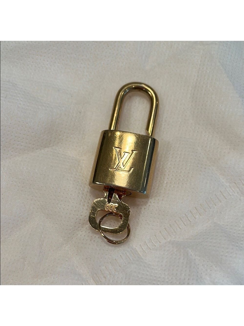 Louis Vuitton Gold Lock and Key #308